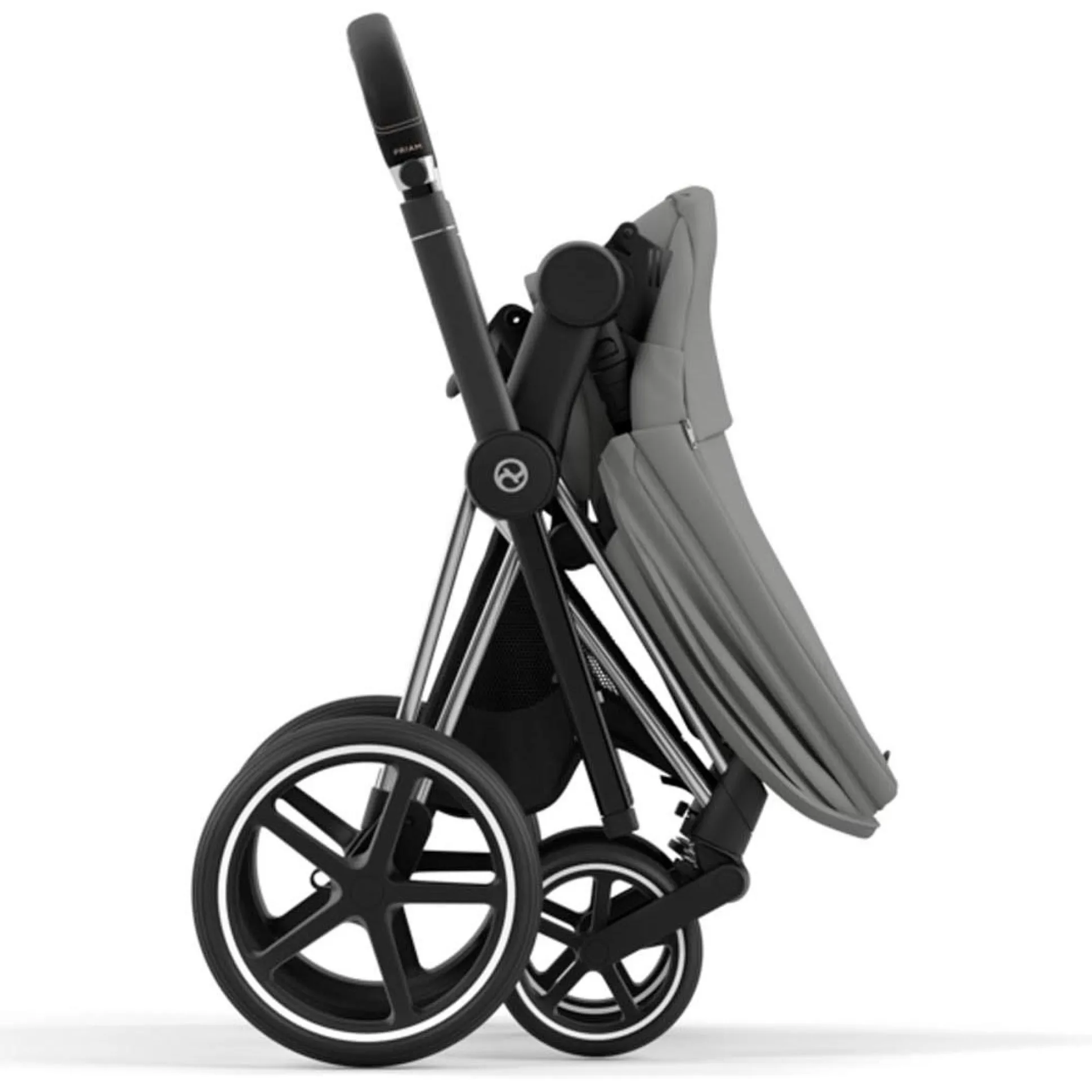 Cybex Priam4 compleet Chrome met zwarte handvatten Sepia Black