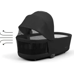 Cybex Priam4 compleet Chrome met zwarte handvatten Sepia Black