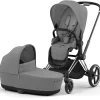Cybex Priam4 compleet Chrome met zwarte handvatten Mirage Grey