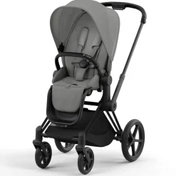 Cybex Priam4 compleet Matt Black frame Mirage Grey