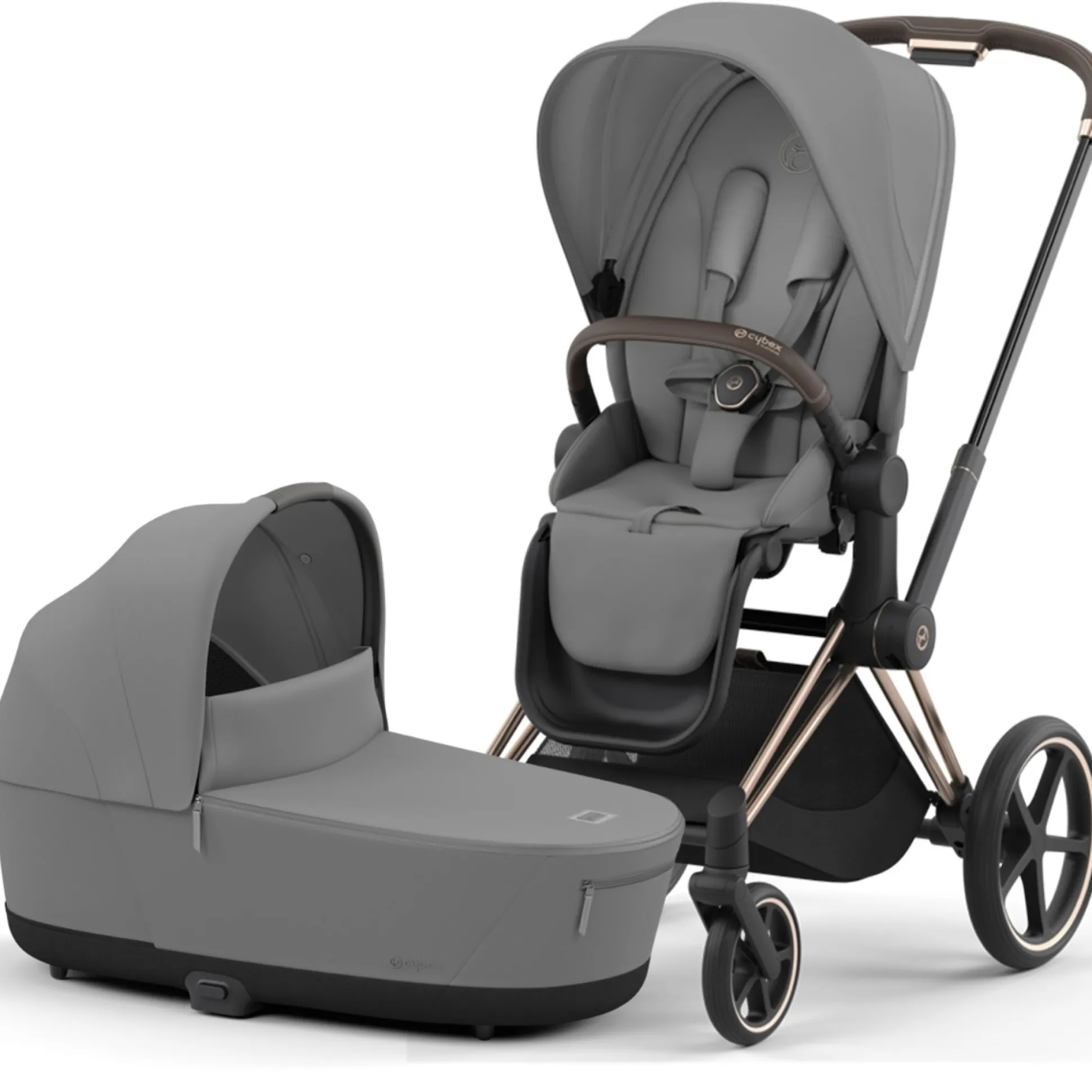 Cybex Priam4 compleet Rosegold Mirage Grey