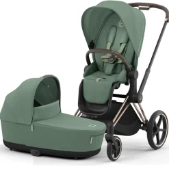 Cybex Priam4 compleet Rosegold Leaf Green