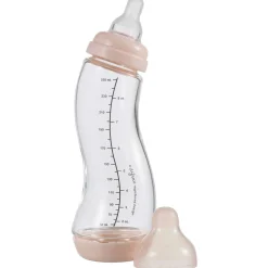 Difrax Anti-Colic S-babyfles glas roze