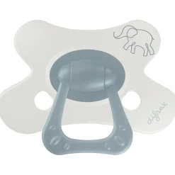 Difrax fopspeen little venture 6+ maanden Light Blue Grey