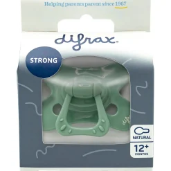Difrax fopspeen Natural Pure 12+ maanden Mintgreen