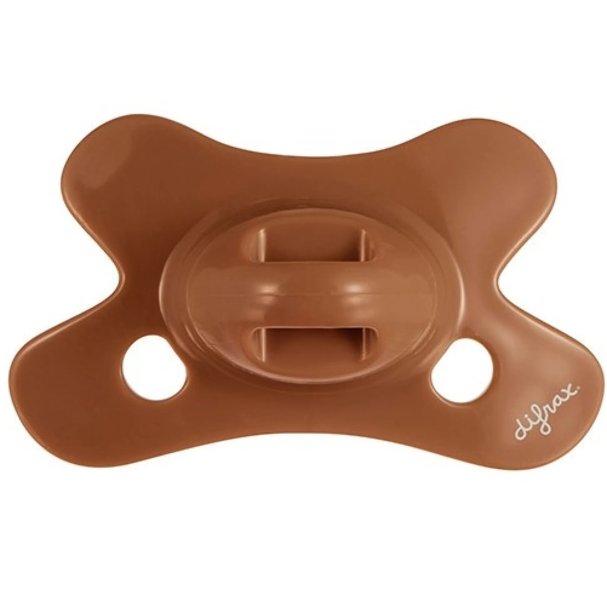 Difrax fopspeen Natural Pure 0-6 maanden Brown