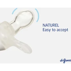 Difrax fopspeen Natural Pure 0-6 maanden Peach Pink