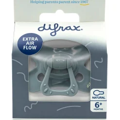 Difrax fopspeen Pure 6+ mnd Stonegrey