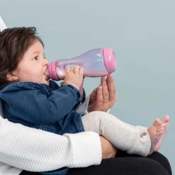 Difrax handgreep fles 240ml roze