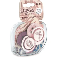 Difrax Lovi Fopspeen 6-18M Harmony Pink