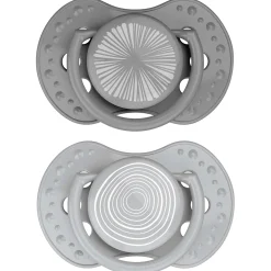 Difrax Lovi Fopspeen 3-6M Harmony Grey