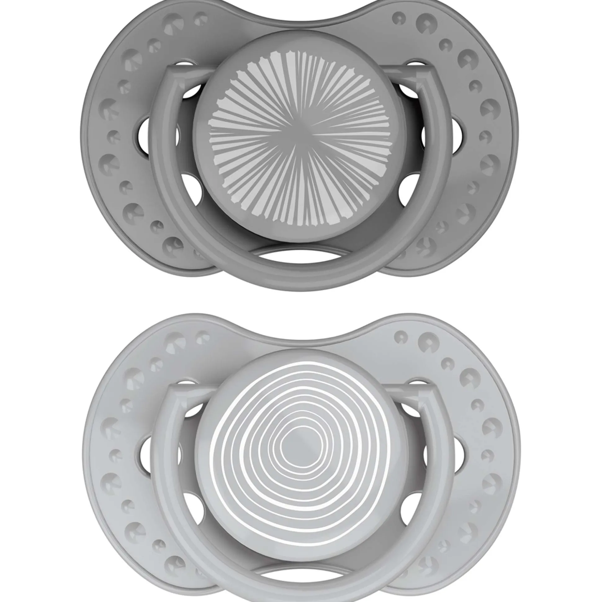 Difrax Lovi Fopspeen 3-6M Harmony Grey