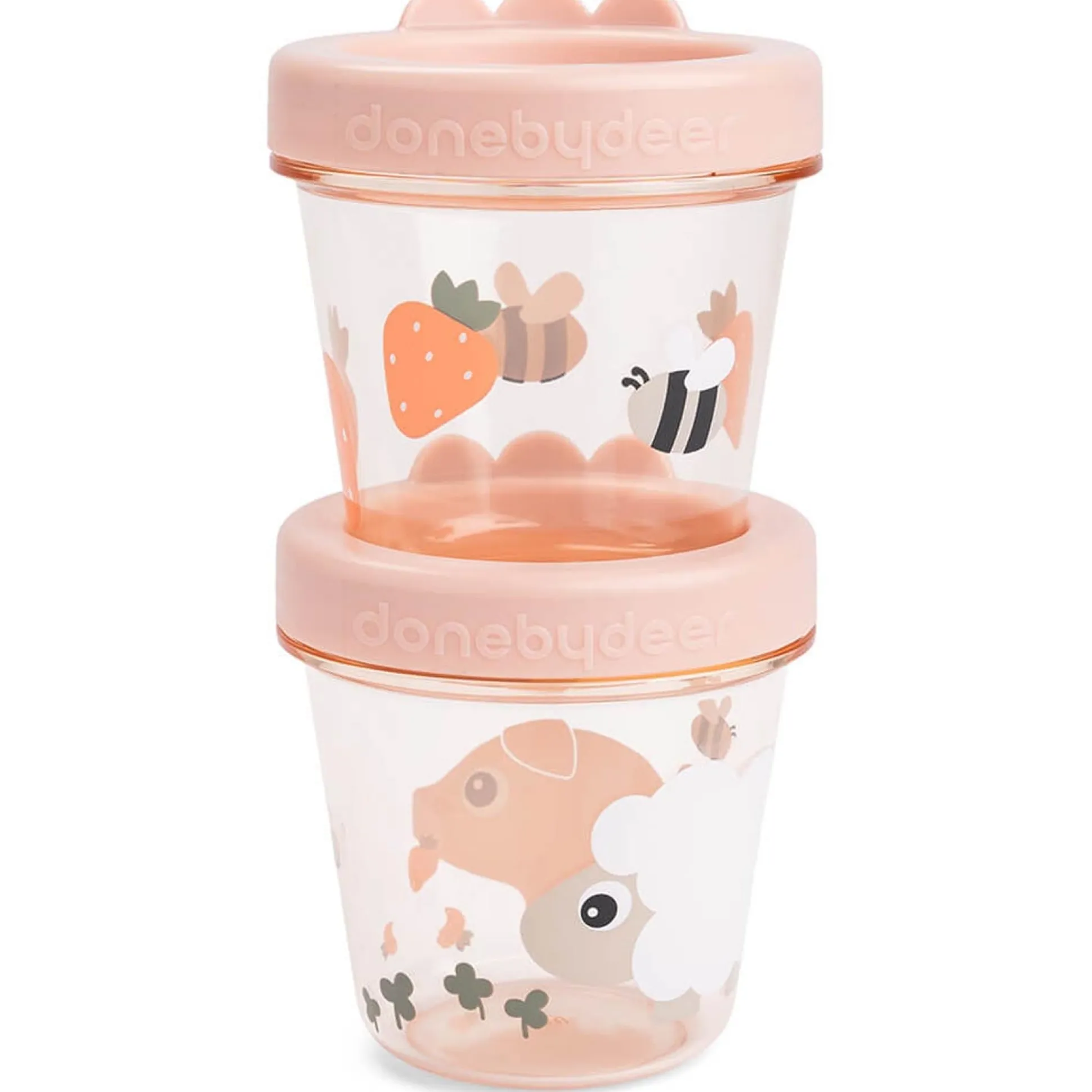 Done by Deer bewaarbakjes 2 stuks roze