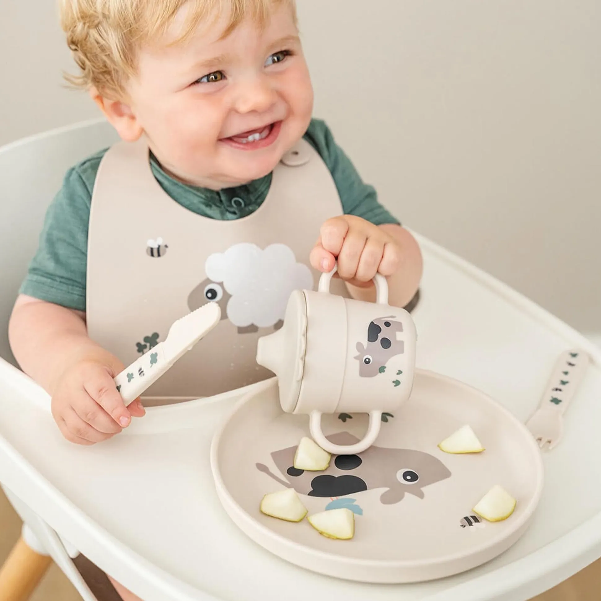 Done by Deer bord Tiny Farm beige