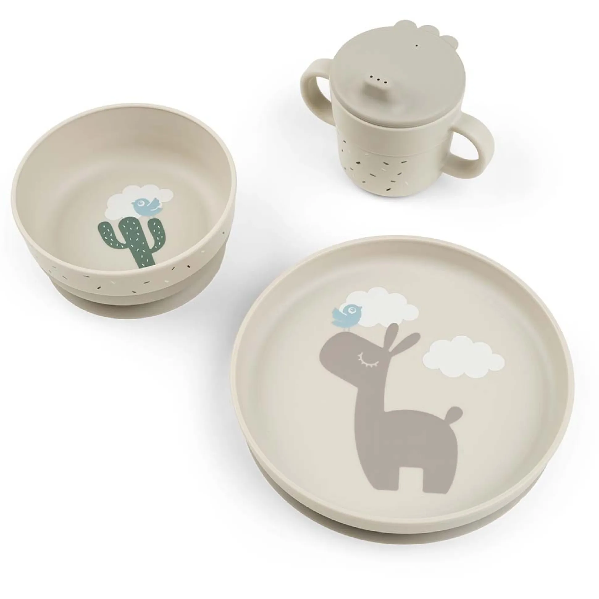 Done By Deer Foodie Eetset beige