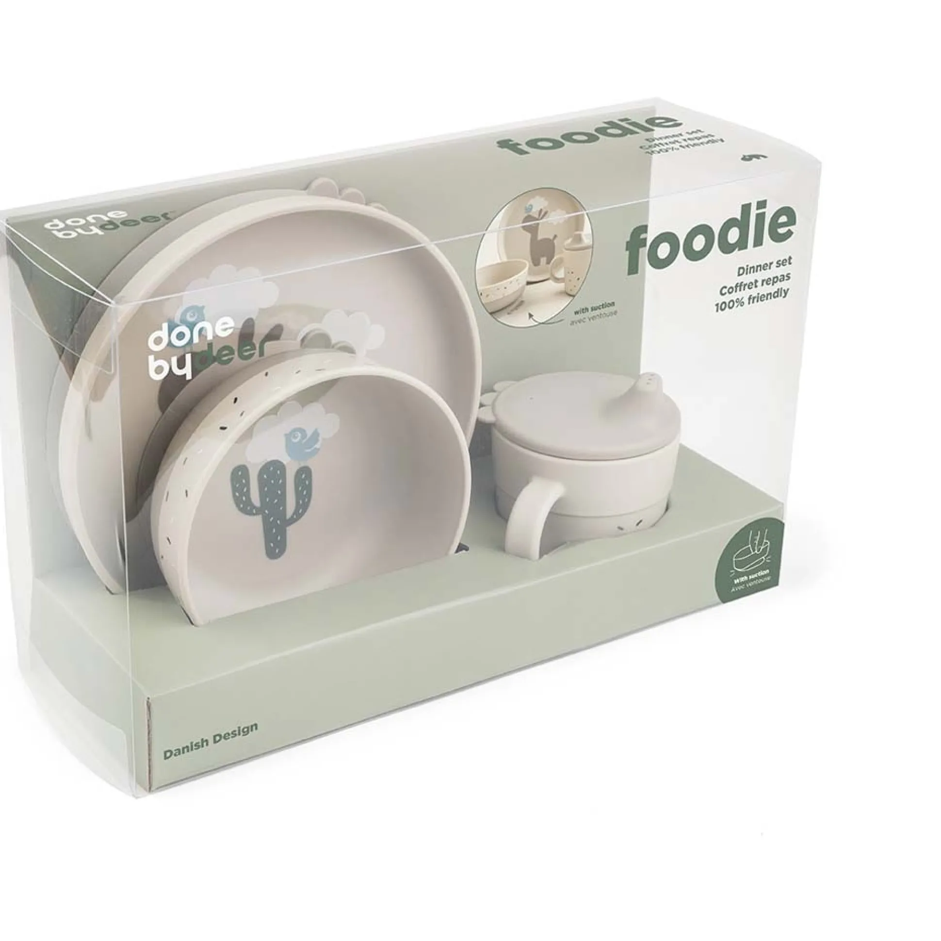 Done By Deer Foodie Eetset beige