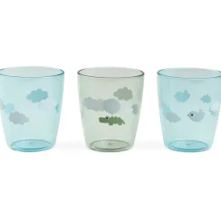 Done By Deer Mini Glazen 3-pack groen