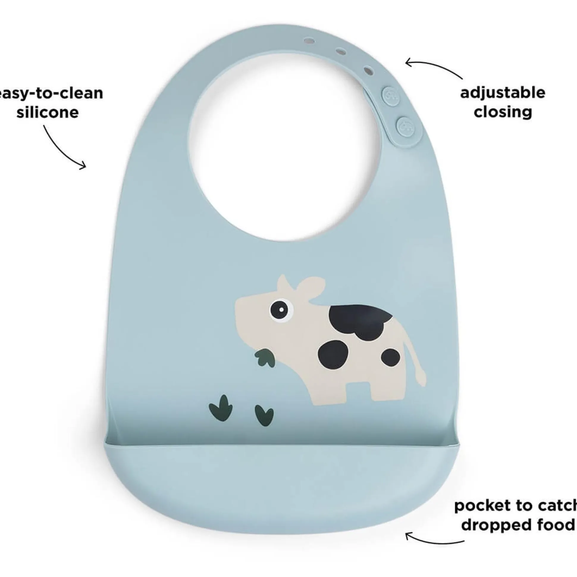 Done by Deer slab silliconen blauw