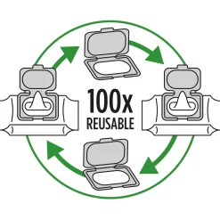 Dooky herbruikbare dispenser grijs