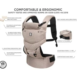 Dooky Urban Comfort draagzak Beige Desert