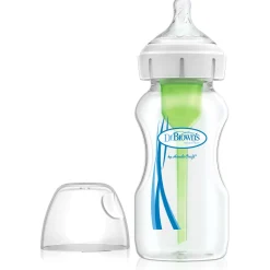 Dr. Brown's Options+ Brede halsfles 270ml transparant
