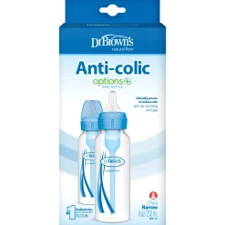 Dr. Brown's Options+ Standaard halsfles 250ml 2 stuks blauw