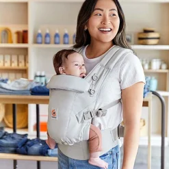 Ergobaby Adapt Soft Touch Cotton draagzak Pearl Grey