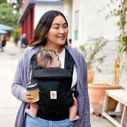 Ergobaby Adapt Soft Touch Cotton draagzak Onyx Black