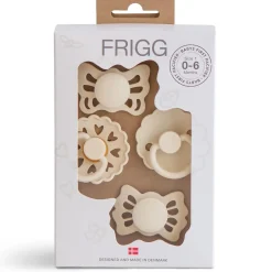 Frigg baby's eeste fopspeen 4-pack Ecru