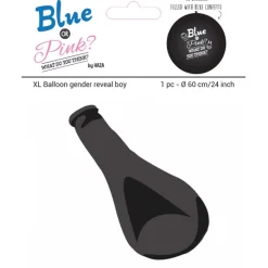 Gender Reveal ballon jongen incl. confetti - 60 cm Black