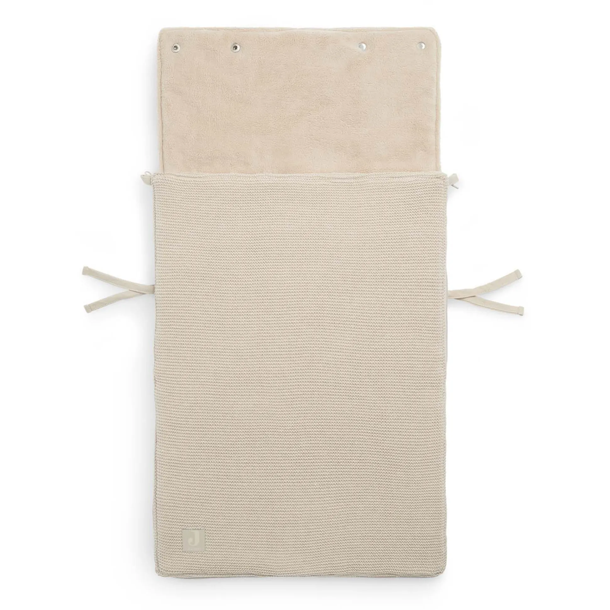 Jollein autostoel voetenzak Basic Knit Nougat