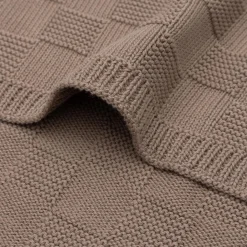 Jollein ledikant deken Milky Coffee bruin