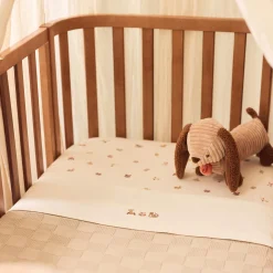 Jollein ledikantlaken Animal Friends wit