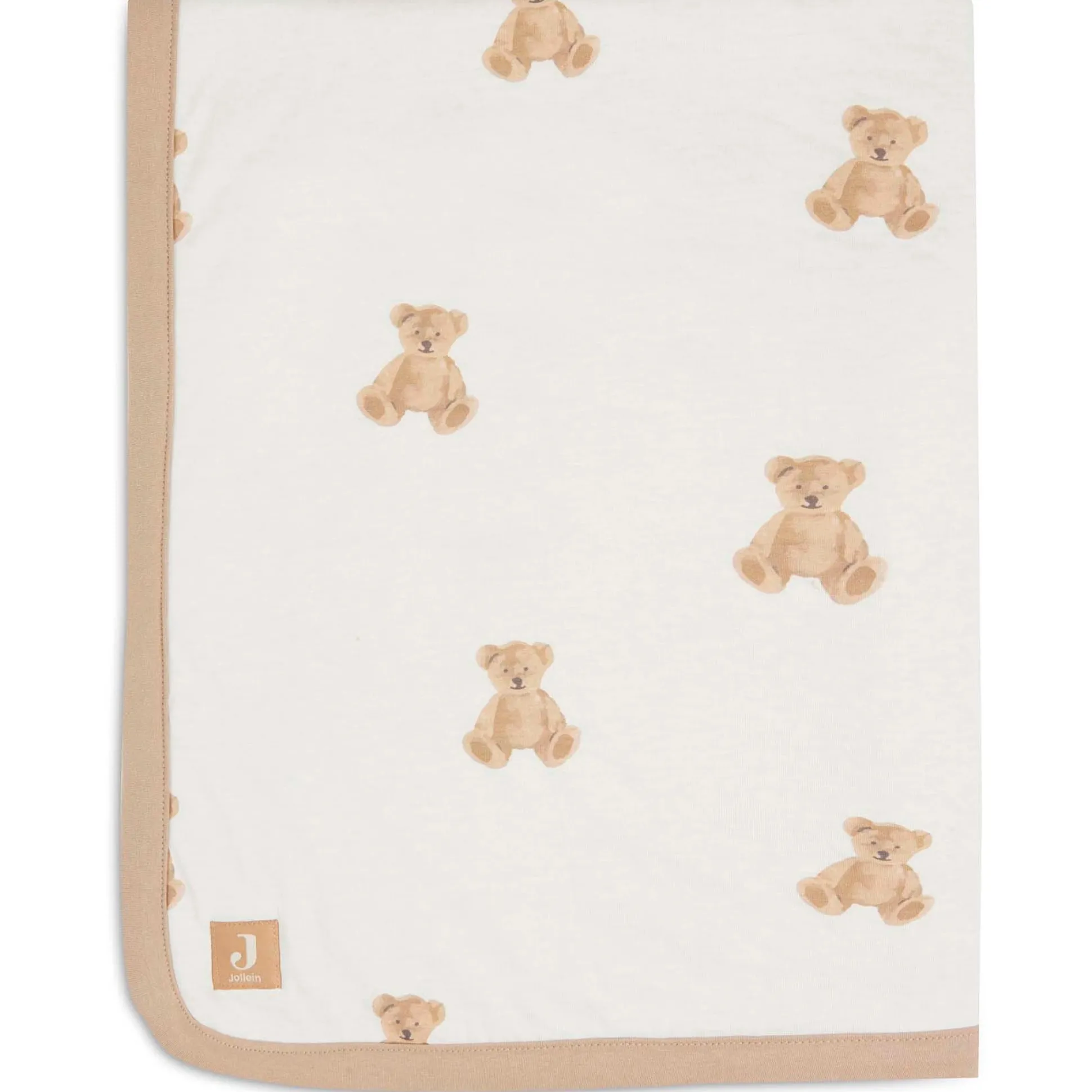 Jollein wiegdeken teddy beer wit