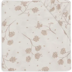 Jollein wieghoeslaken leafy dreams wit