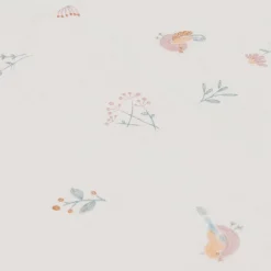 Jollein wieglaken lovely birds wit