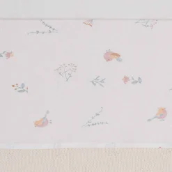 Jollein wieglaken lovely birds wit