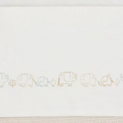 Jollein wieglaken olifant wit