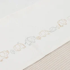 Jollein wieglaken olifant wit