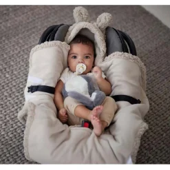 Jollein wikkeldeken Bunny grijs