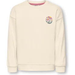 Kids Only peuter sweater lange mouwen printopdruk wit