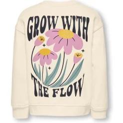 Kids Only peuter sweater lange mouwen printopdruk wit