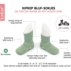 KipKep blijf sokjes 0-6m   wit