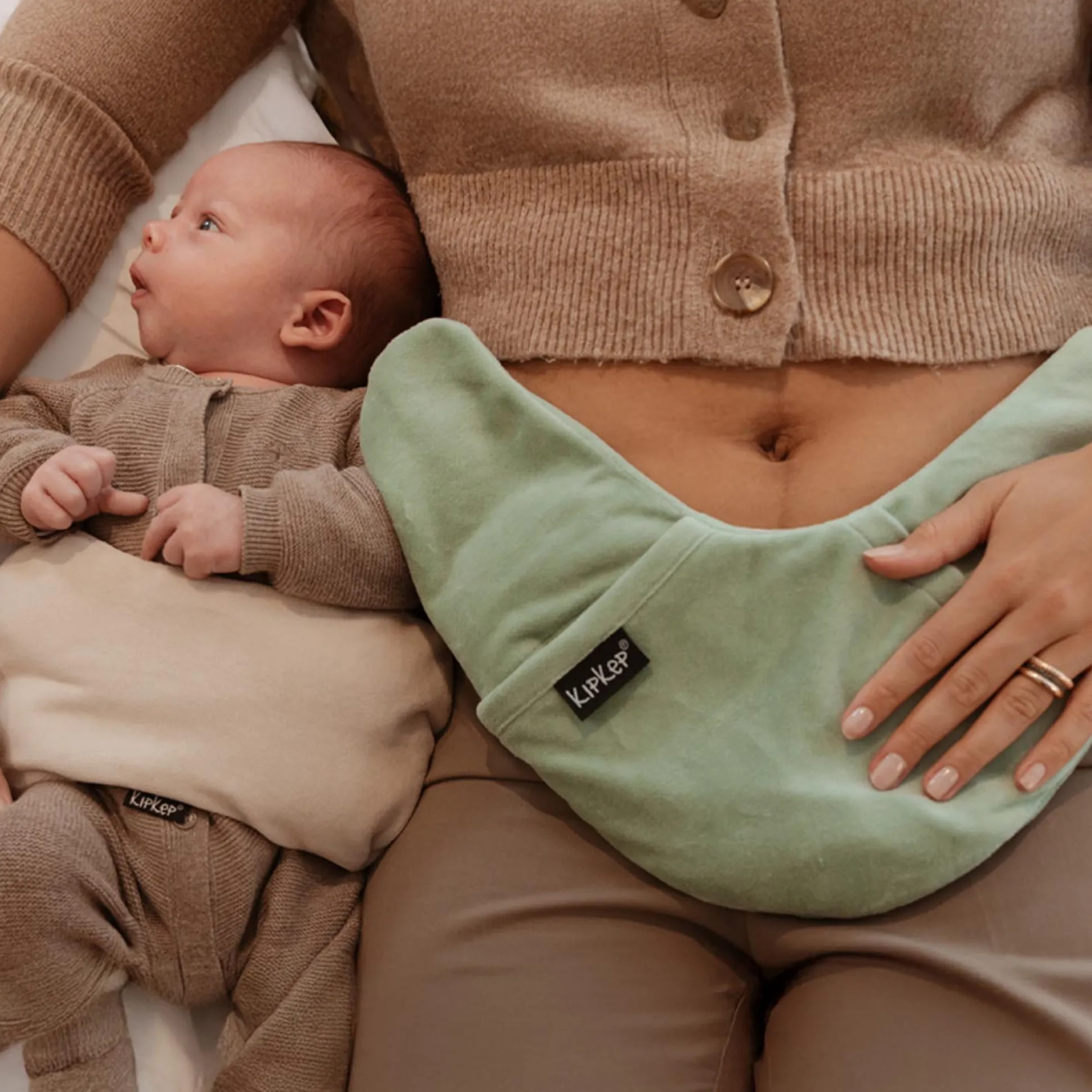 KipKep Lexie heating pillow groen