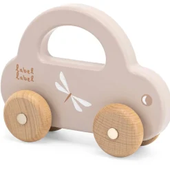 Label Label houten auto Beigebrown