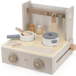 Label Label houten cooker / keuken set Beigebrown