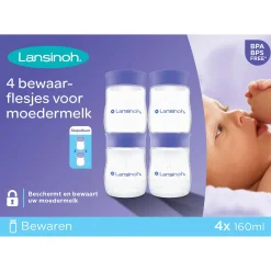 Lansinoh Bewaarflesjes voor moedermelk