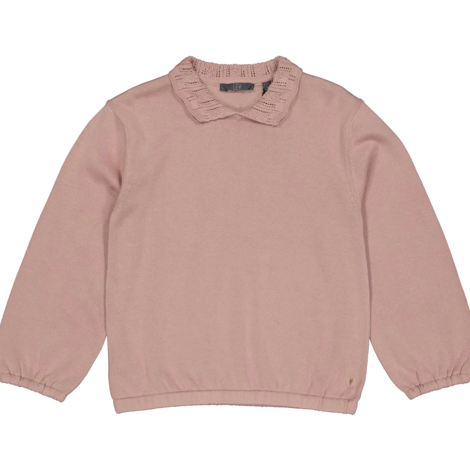 LEVV peuter trui lange mouwen effen roze