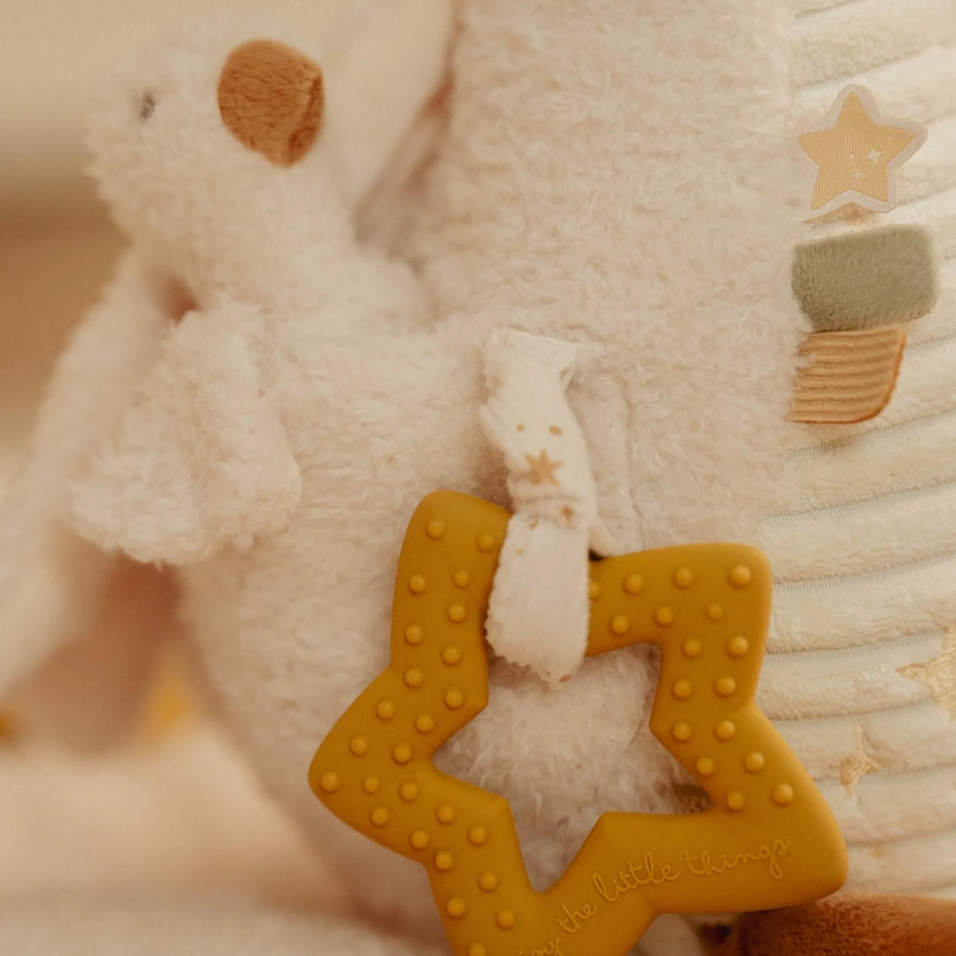 Little Dutch activiteitenknuffel Newborn Naturals Goose Off-White