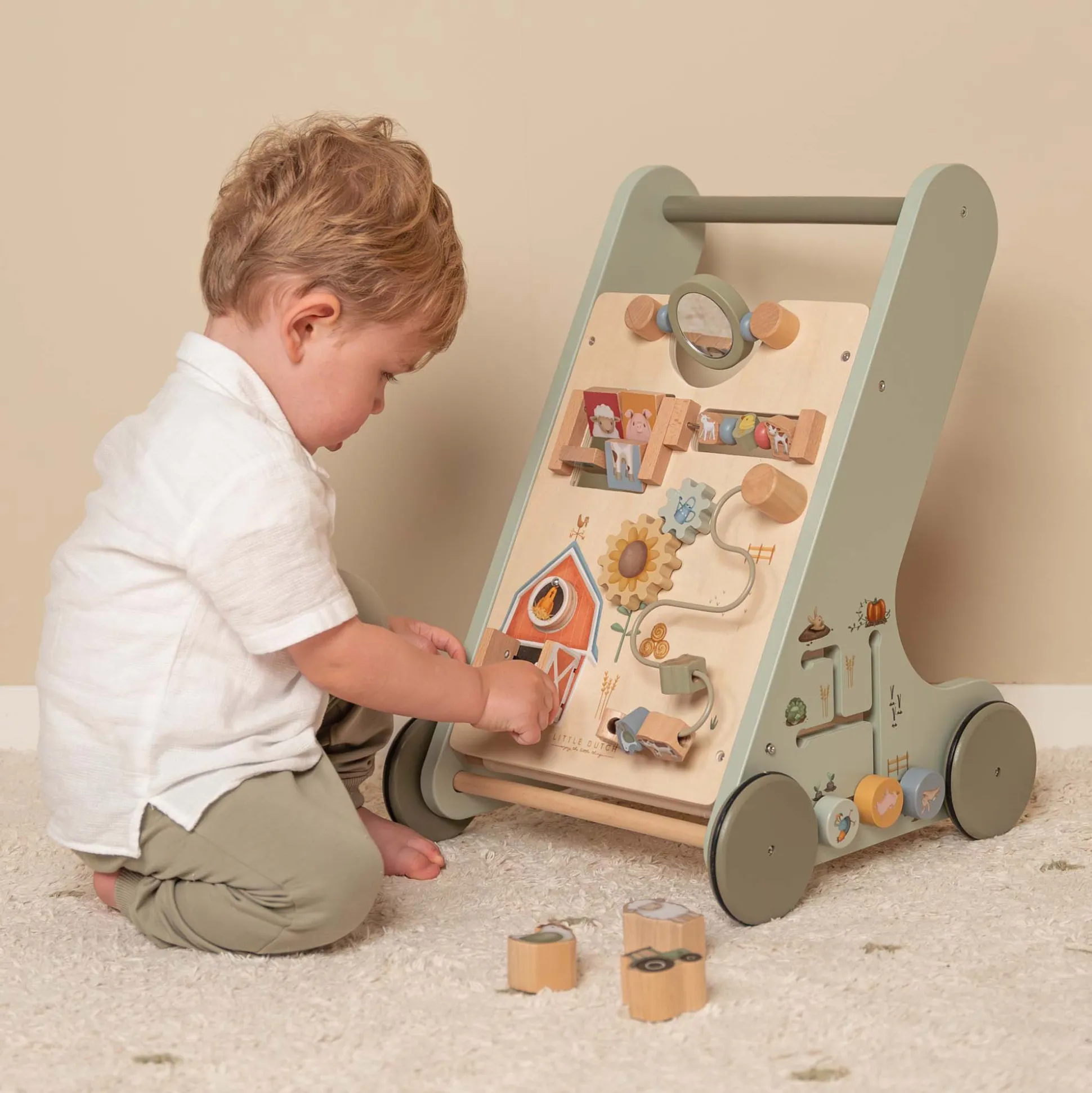 Little Dutch babywalker Little Farm Green